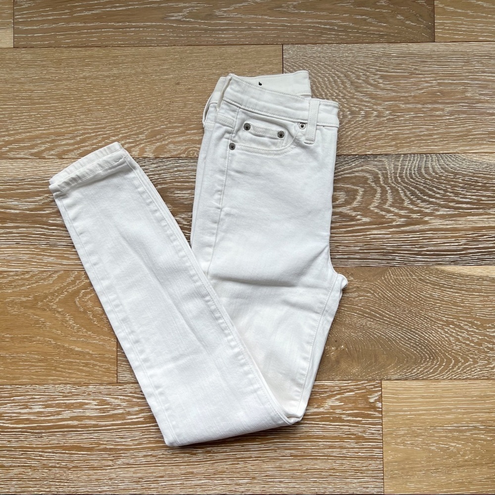 J Crew Factory White Skinny Jeans sz. 24 - Picture 3 of 3